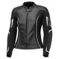 Preview: Held Debbie 3 TOP - Damenlederjacke schwarz-weiss Frontansicht