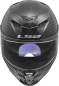 Preview: LS2 FF807 Dragon Matt Carbon Integralhelm Frontansicht