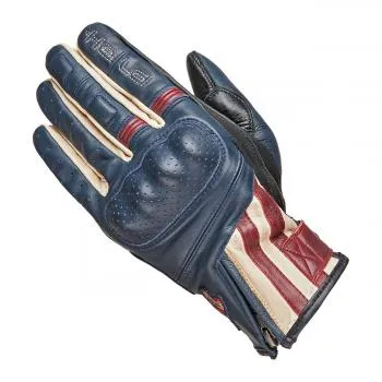 Held Paxton Motorradhandschuh blau-beige-burgund Oberhand