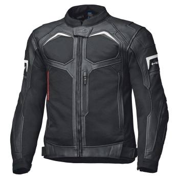 Held TORVER TOP AIR - Sport Lederjacke schwarz - weiß