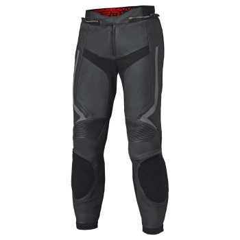 Held Street Rocket 4 sportliche Lederhose schwarz anthrazit Frontansicht