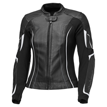Preview: Held DEBBIE 3 TOP - Sportliche Motorrad Damenlederjacke schwarz-weiss