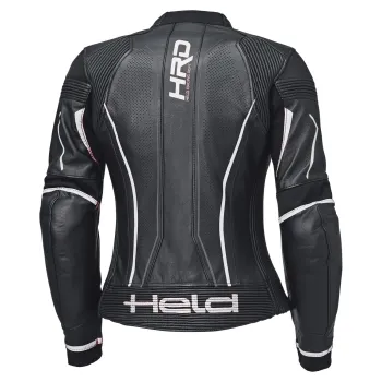 Held Debbie 3 TOP - Damenlederjacke schwarz-weiss Rückansicht