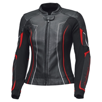 Preview: Held DEBBIE 3 TOP - Sportliche Motorrad Damenlederjacke schwarz-neonrot