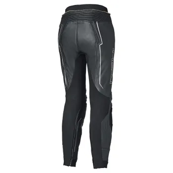 Held DEBBIE 3 BASE - Sportliche Motorrad Damenlederhose schwarz-weiß Rückansicht