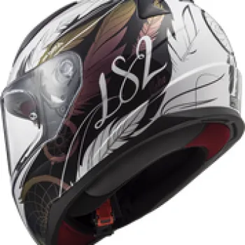 LS2 FF353 Rapid Boho Integralhelm weiß-schwarz-pink