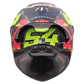 Preview: LS2 FF805 Thunder CARBON GP AERO REPLICA ALDEGUER 25 Rückansicht