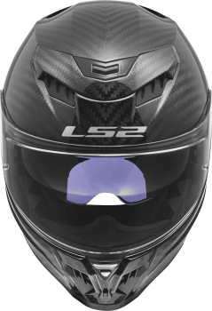 Preview: LS2 FF807 Dragon Matt Carbon Integralhelm Frontansicht
