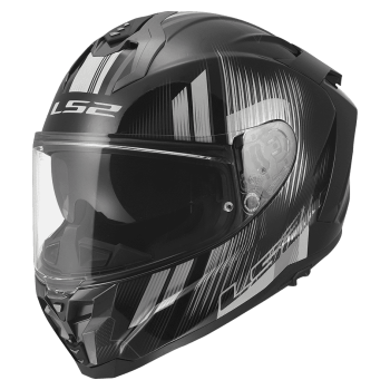 LS2 FF817 CHALLENGER II NITRO Integralhelm schwarz-grau Seitenansicht