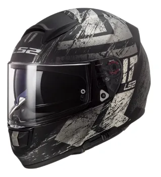 LS2 FF397 Vector Hunter Integralhelm matt schwarz silber