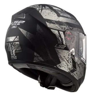 LS2 FF397 Vector Hunter Integralhelm matt schwarz silber