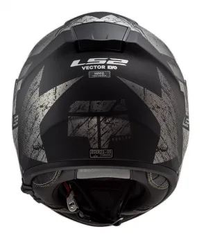 LS2 FF397 Vector Hunter Integralhelm matt schwarz silber