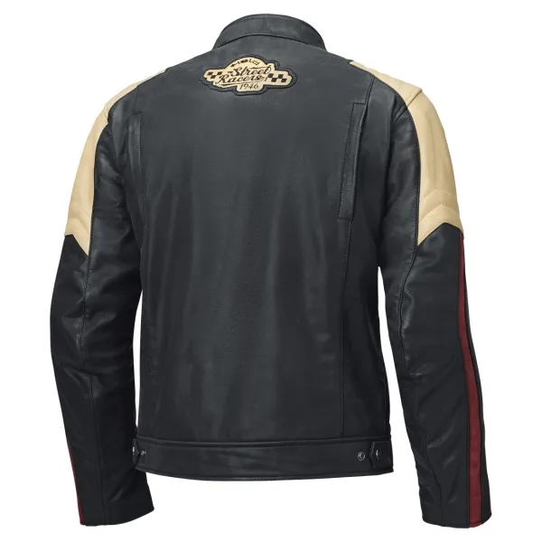 Held BAKER Urban Lederjacke blau beige burgund Held BAKER Urban Lederjacke blau beige burgund