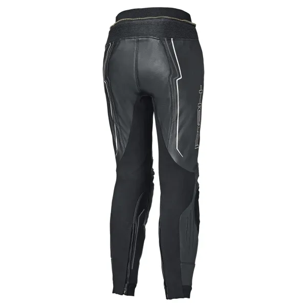 Held DEBBIE 3 BASE - Sportliche Motorrad Damenlederhose schwarz-weiß Rückansicht
