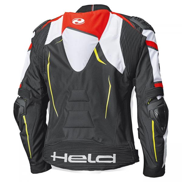 Held SAFER SRX Sportliche Motorrad Textiljacke schwarz-weiß-rot