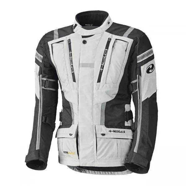 Held HAKUNA II - Motorrad Adventure Textiljacke grau schwarz