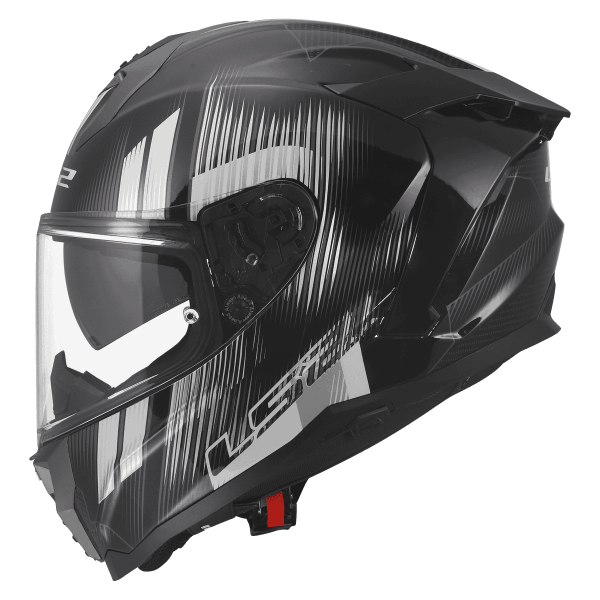 LS2 FF817 CHALLENGER II NITRO Integralhelm schwarz-grau Seitenansicht 2