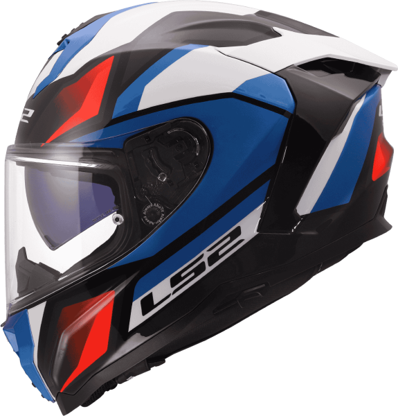 LS2 FF817 CHALLENGER II VIPER Integralhelm weiss-blau-rot Seitenansicht 2